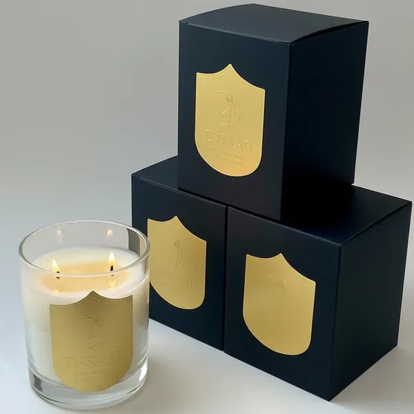 Rose geranium and sandalwood candle